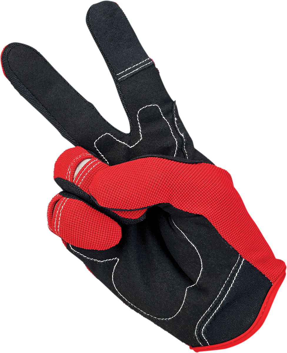 Biltwell Moto Gloves - Red/White/Blue
