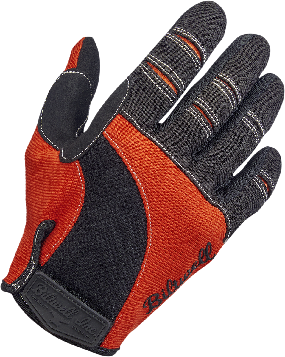 BILTWELL Moto Gloves - Orange/Black - XL 1501-0106-005