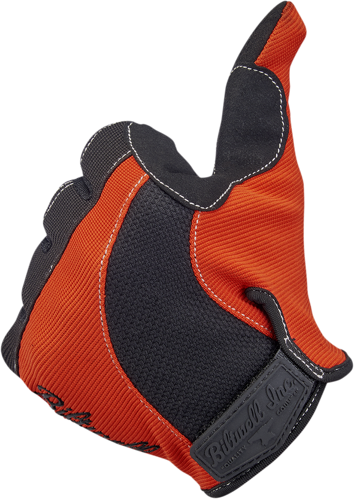 Biltwell Moto Gloves - Orange/Black