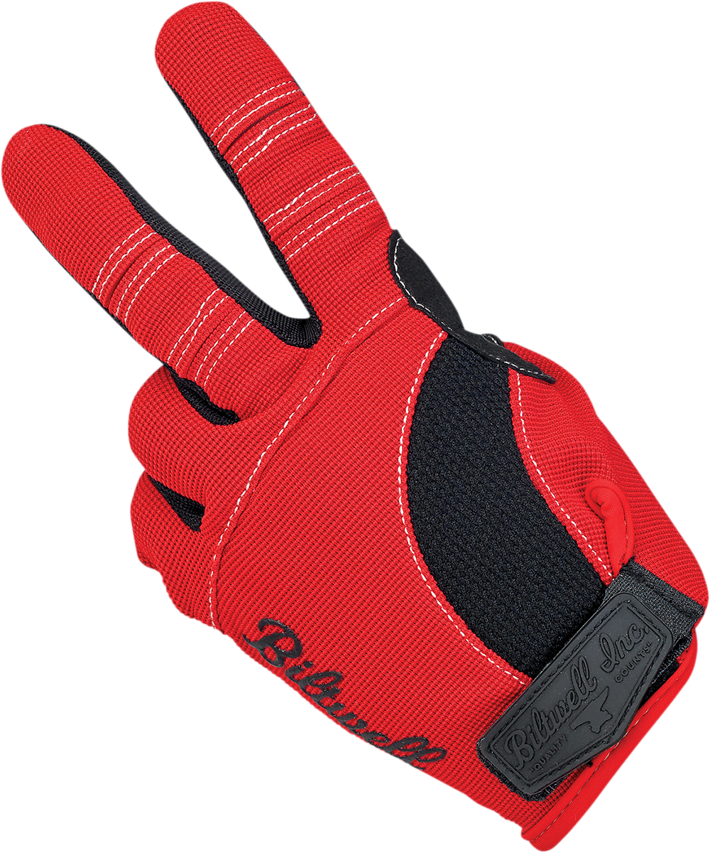 Biltwell Moto Gloves - Red/White/Blue