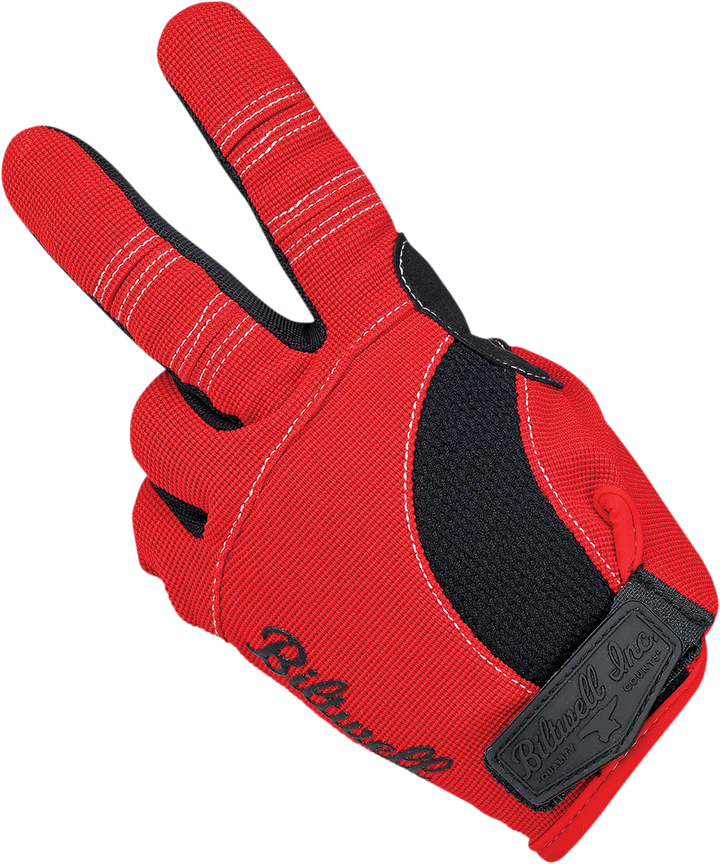 Biltwell Moto Gloves - Red/White/Blue
