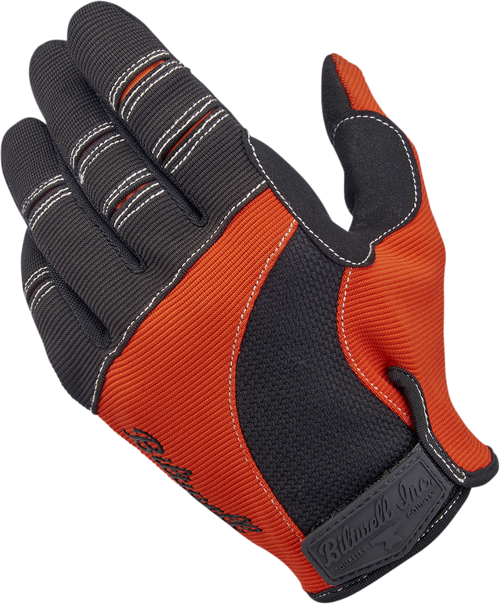 Biltwell Moto Gloves - Orange/Black