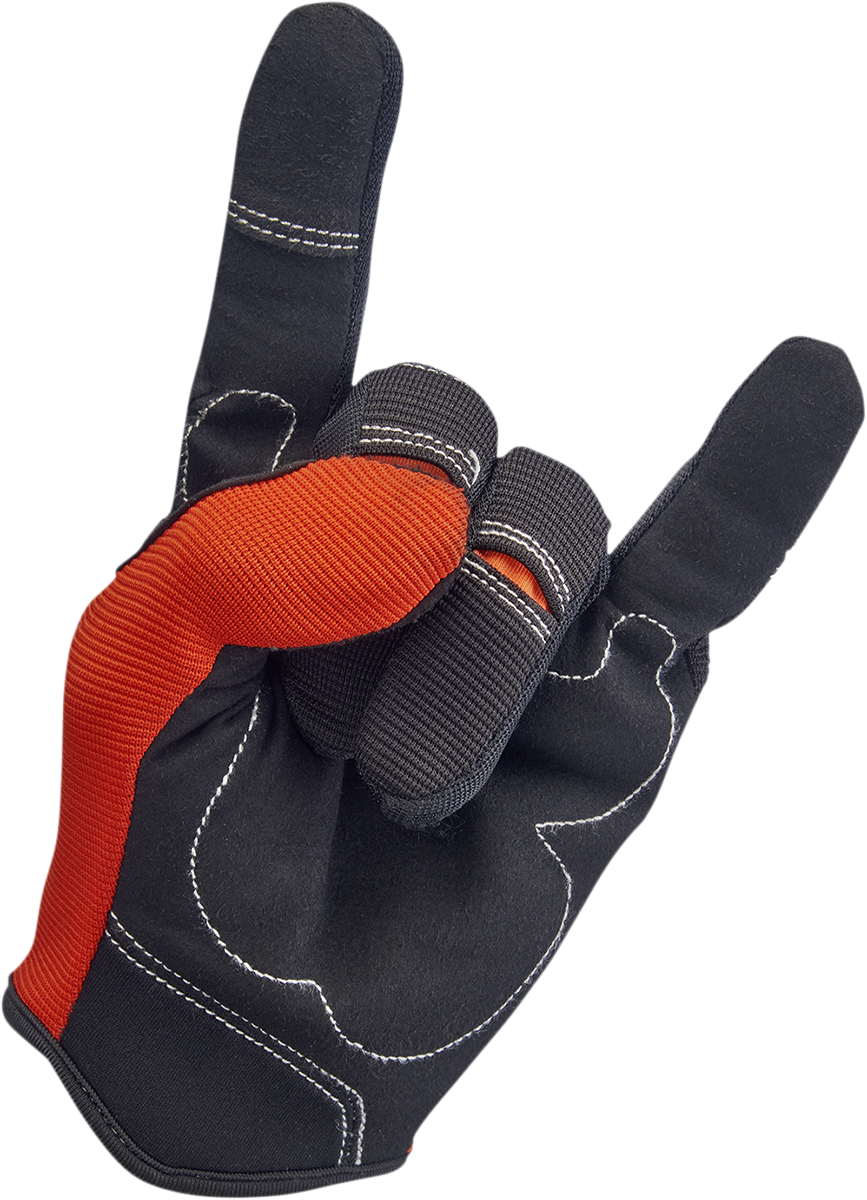 Biltwell Moto Gloves - Orange/Black