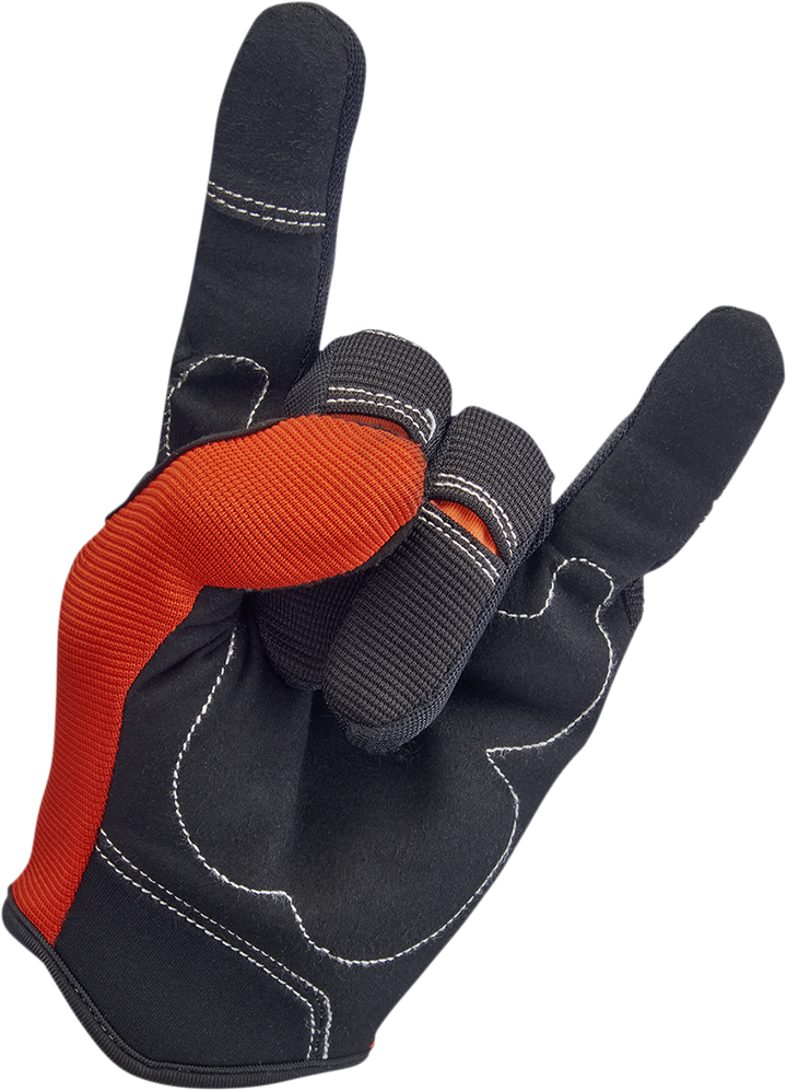 Biltwell Moto Gloves - Orange/Black
