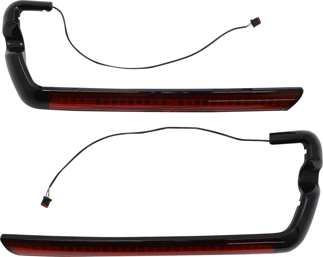 CUSTOM DYNAMICS LED Saddlebag Light - Red - Black CD-SB-SIDE-RB