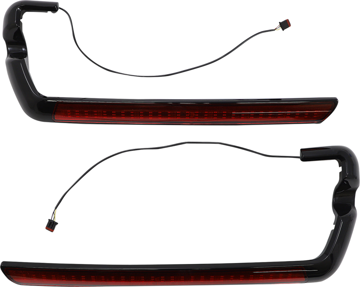 CUSTOM DYNAMICS LED Saddlebag Light - Red - Black CD-SB-SIDE-RB
