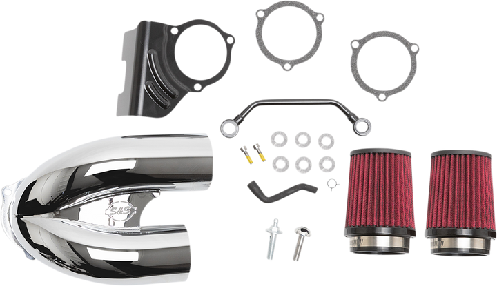 S&S CYCLE Tuned Induction Air Cleaner Kit - Chrome 170-0636A