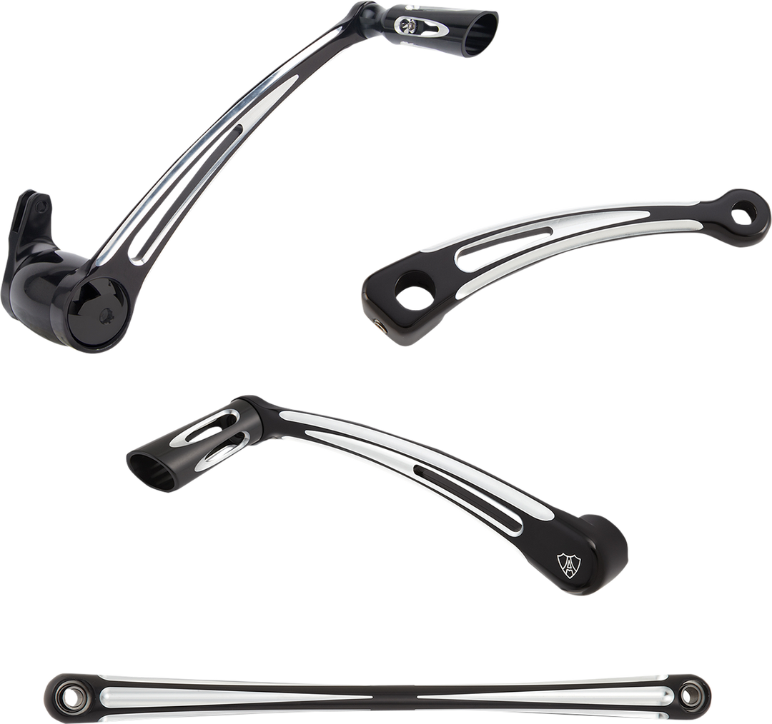 ARLEN NESS Deep Cut Foot Control Kit w/ Toe Shifter - Black 420-108