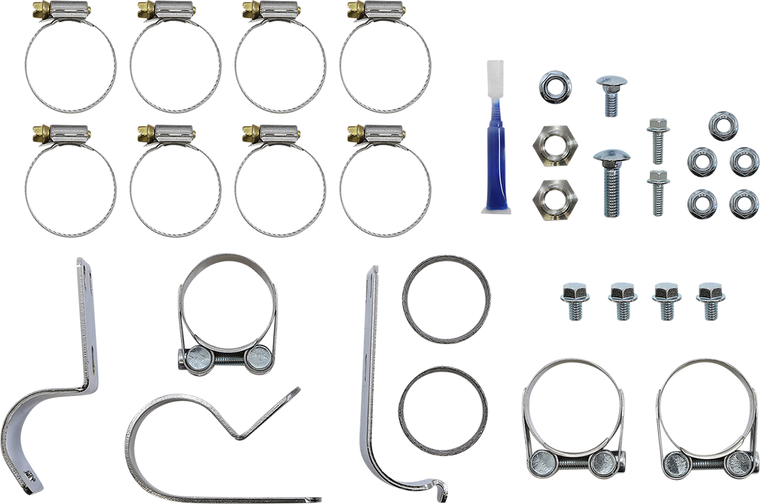 S&S CYCLE El Dorado Dual Exhaust System - Black - Machined Black Tracer 550-0680B