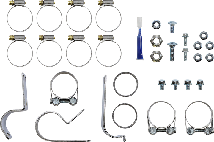 S&S CYCLE El Dorado Dual Exhaust System - Black - Machined Black Tracer 550-0680B