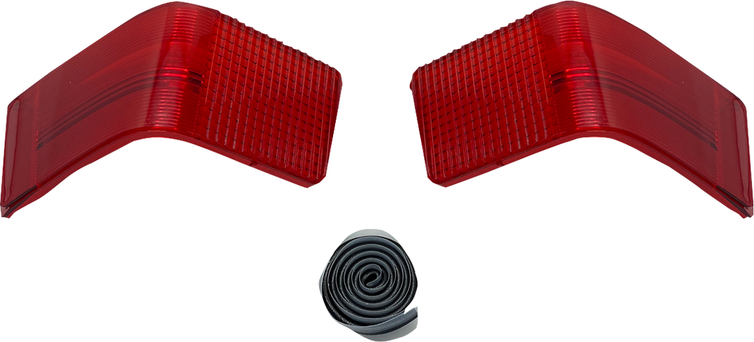 CUSTOM DYNAMICS Taillight Lens - Tour-Pak - Red CD-TP-LENS-R