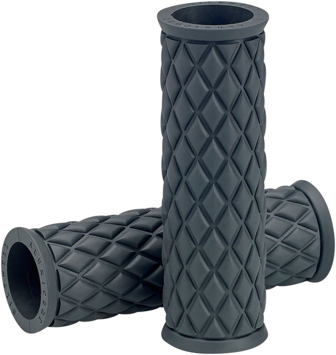 BILTWELL Alumicore Grips - Replacement - Gray 6706-0501