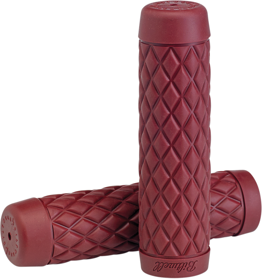 BILTWELL Torker Grips - 7/8" - Oxblood 6705-0378
