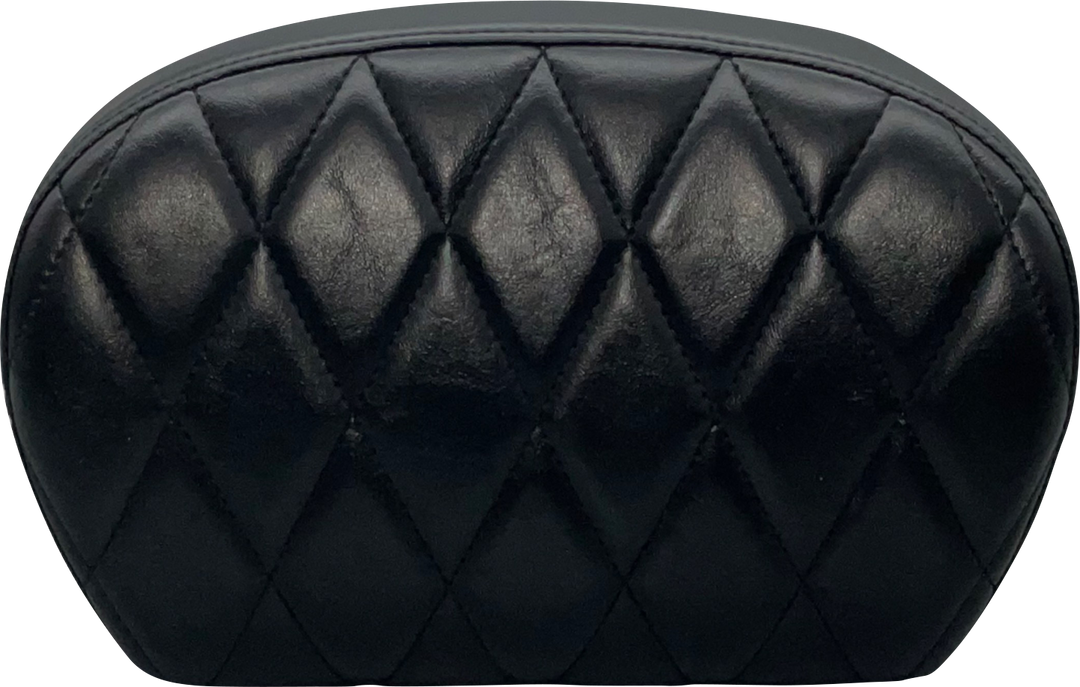 LE PERA Sissy Bar Pad - Large - Vinyl - Single Diamond - Shiny Black L-SBP01DM-SH