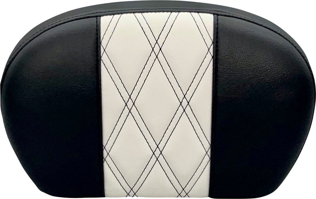 LE PERA Sissy Bar Pad - Large - GT 1/HR 1 Inlay - Dull Black L-SBP01GT/HR1
