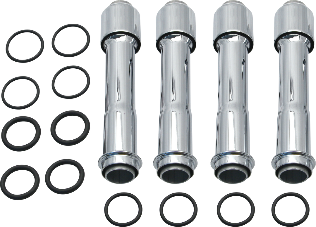 S&S CYCLE Pushrod Cover Kit - Chrome - Twin Cam | M8 106-1340