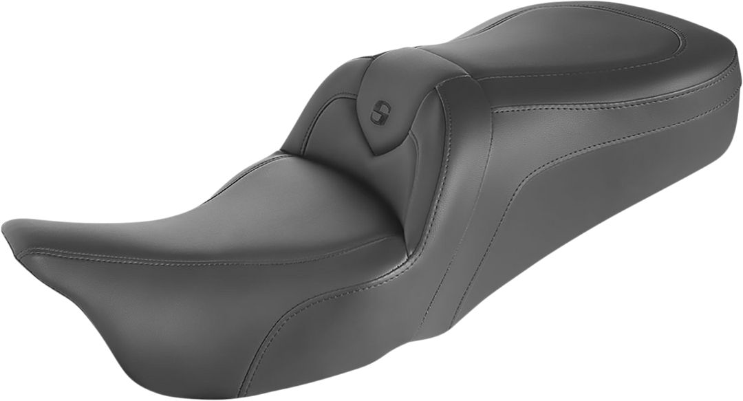 SADDLEMEN RoadSofa™ Seat - without Backrest - Black w/ Black Stitching - FLH '97-'07 897-06-187