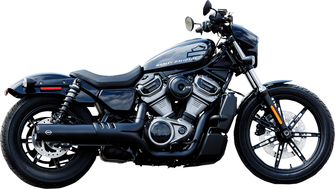 S&S CYCLE 4-1/2" Grand National Slip-On Muffler - Black - RH975 Nightster 550-1074