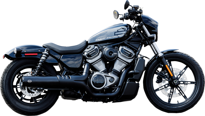 S&S CYCLE 4-1/2" Grand National Slip-On Muffler - Black - RH975 Nightster 550-1074