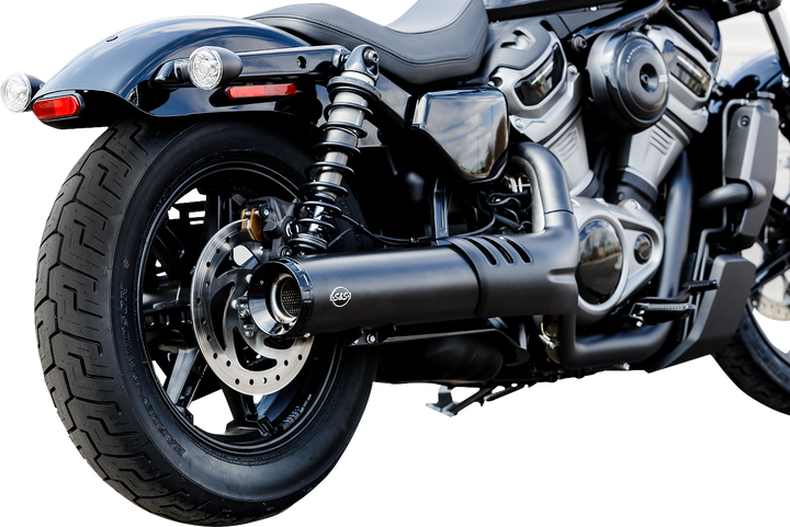 S&S CYCLE 4-1/2" Grand National Slip-On Muffler - Black - RH975 Nightster 550-1074