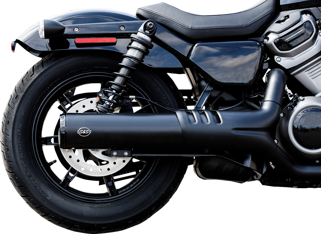 S&S CYCLE 4-1/2" Grand National Slip-On Muffler - Black - RH975 Nightster 550-1074