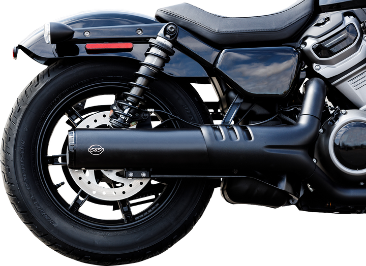 S&S CYCLE 4-1/2" Grand National Slip-On Muffler - Black - RH975 Nightster 550-1074