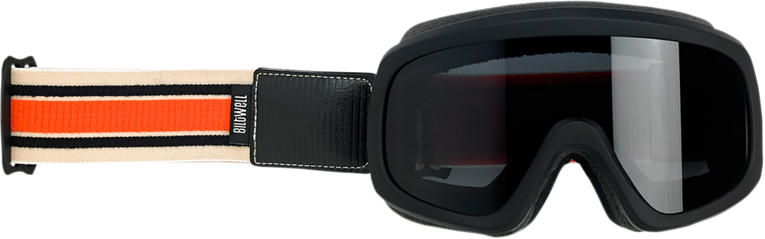 BILTWELL Overland 2.0 Goggle - Racer - Black/Orange/Cream - Smoke Lens 2111-5102-005