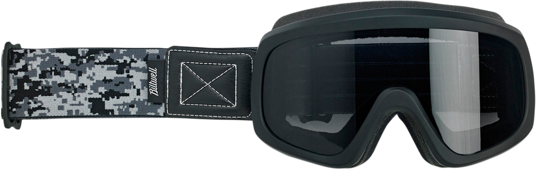 BILTWELL Overland 2.0 Goggle - Grunt - Black Camo - Smoke Lens 2111-5102-010