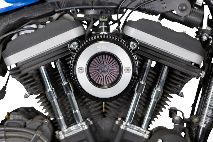 S&S CYCLE Air Stinger Stealth Air Cleaner Kit - Black Chrome Ring 170-0724A