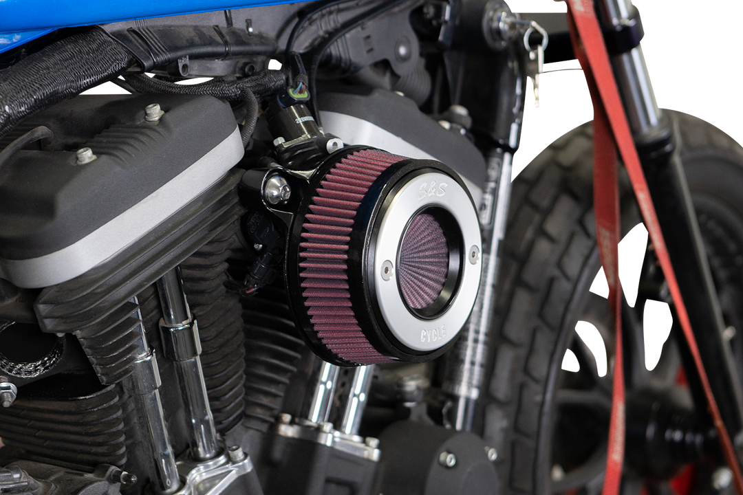 S&S CYCLE Air Stinger Stealth Air Cleaner Kit - Black Chrome Ring 170-0724A