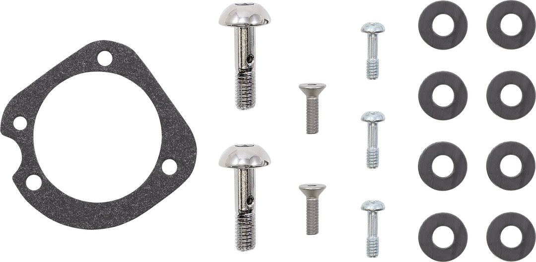 S&S CYCLE Air Stinger Stealth Air Cleaner Kit - Black Chrome Ring 170-0724A