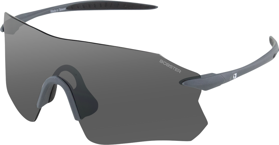BOBSTER Aero Sunglasses - Matte Gray - Smoke Silver Mirror Lens BAER01
