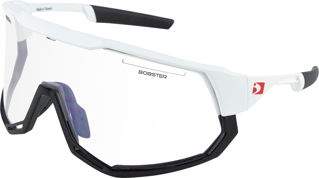 BOBSTER Freewheel Sunglasses - Matte White/Gloss Black - Interchangeable Lenses BFRE01
