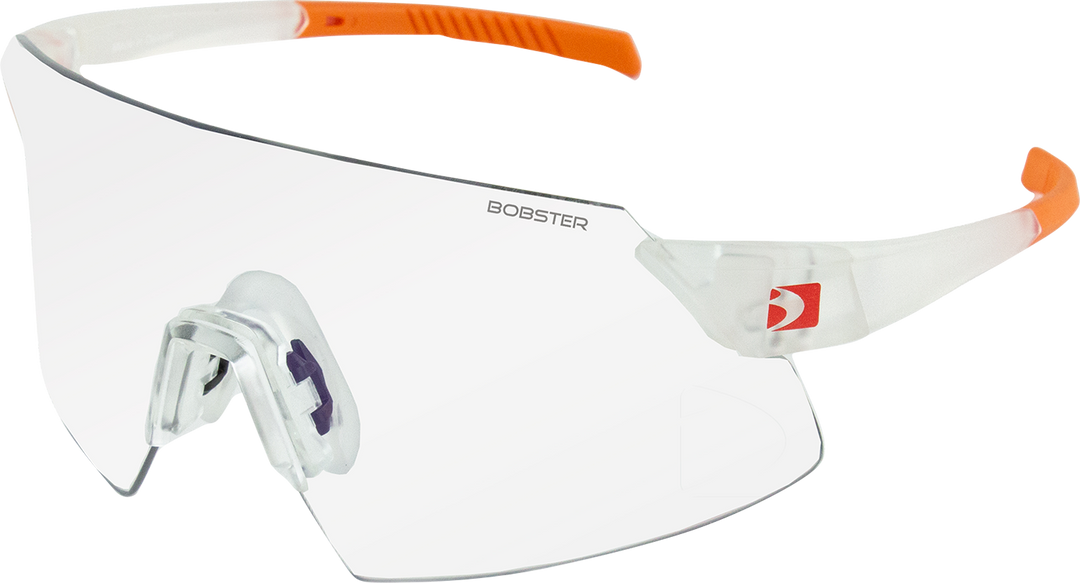 BOBSTER Cadence Sunglasses - Matte Clear/Orange - Interchangeable Lens BCAD01