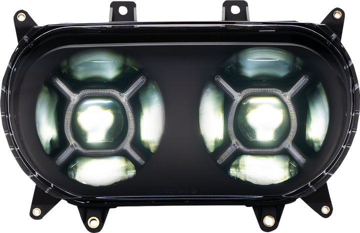 CUSTOM DYNAMICS LED Headlight - Black - FLTR CD-RG-H-B