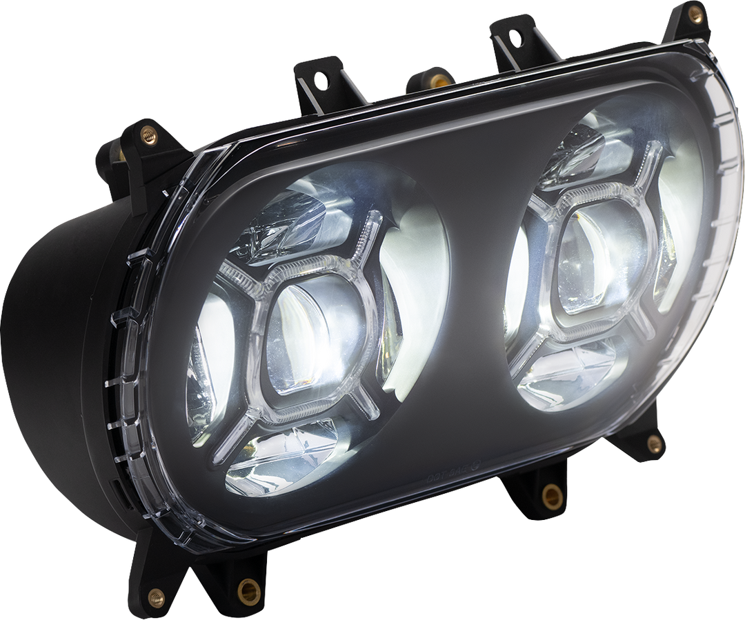 CUSTOM DYNAMICS LED Headlight - Black - FLTR CD-RG-H-B