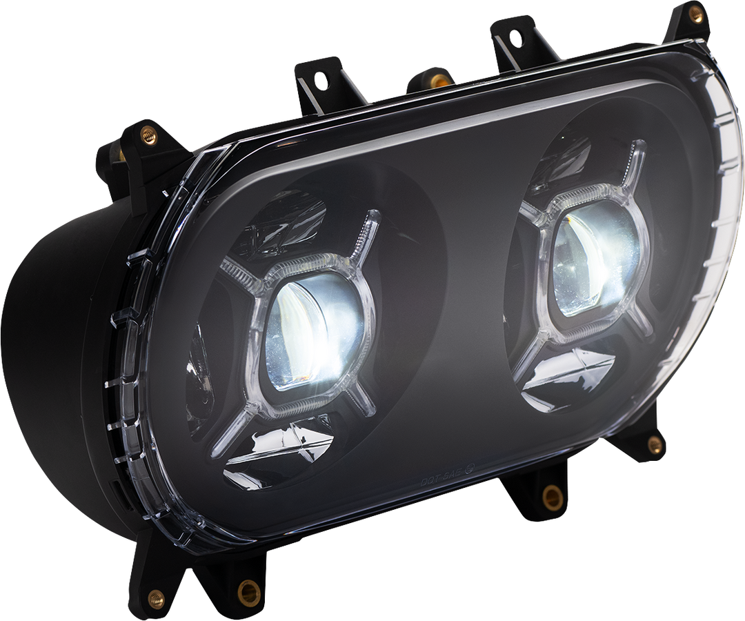 CUSTOM DYNAMICS LED Headlight - Black - FLTR CD-RG-H-B