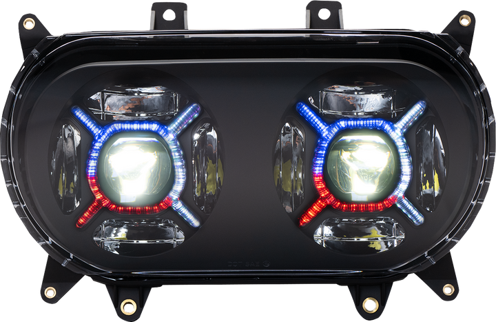 CUSTOM DYNAMICS ProGLOW™ Headlight - Black - Road Glide PG-RG-B
