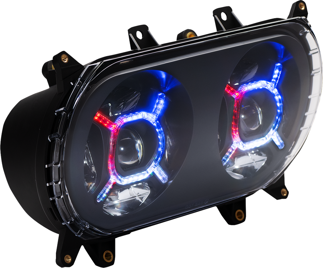 CUSTOM DYNAMICS ProGLOW™ Headlight - Black - Road Glide PG-RG-B