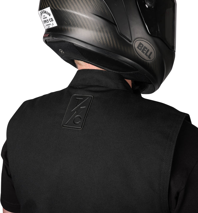 THRASHIN SUPPLY CO. Nightrider v2 Riding Vest - Black - Large - TMJ-12-10