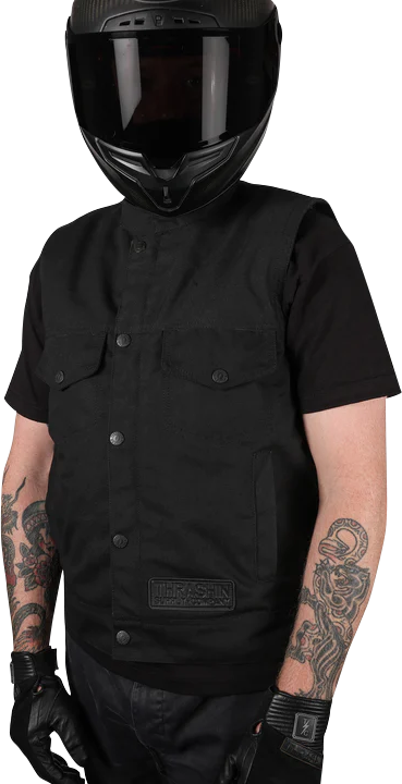 THRASHIN SUPPLY CO. Nightrider v2 Riding Vest - Black - XL - TMJ-12-11