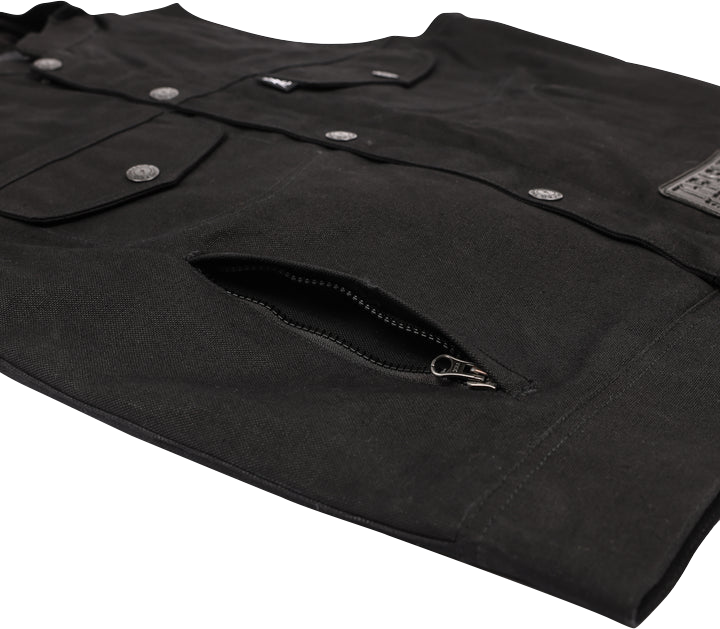 THRASHIN SUPPLY CO. Nightrider v2 Riding Vest - Black - XL - TMJ-12-11