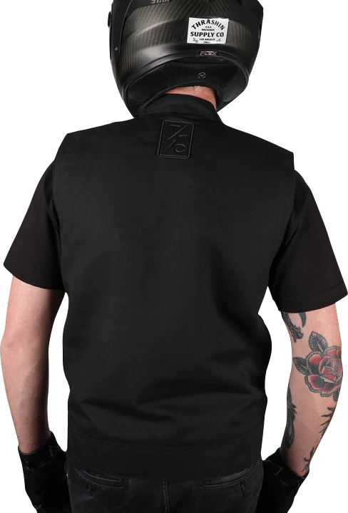 THRASHIN SUPPLY CO. Nightrider v2 Riding Vest - Black - Large - TMJ-12-10