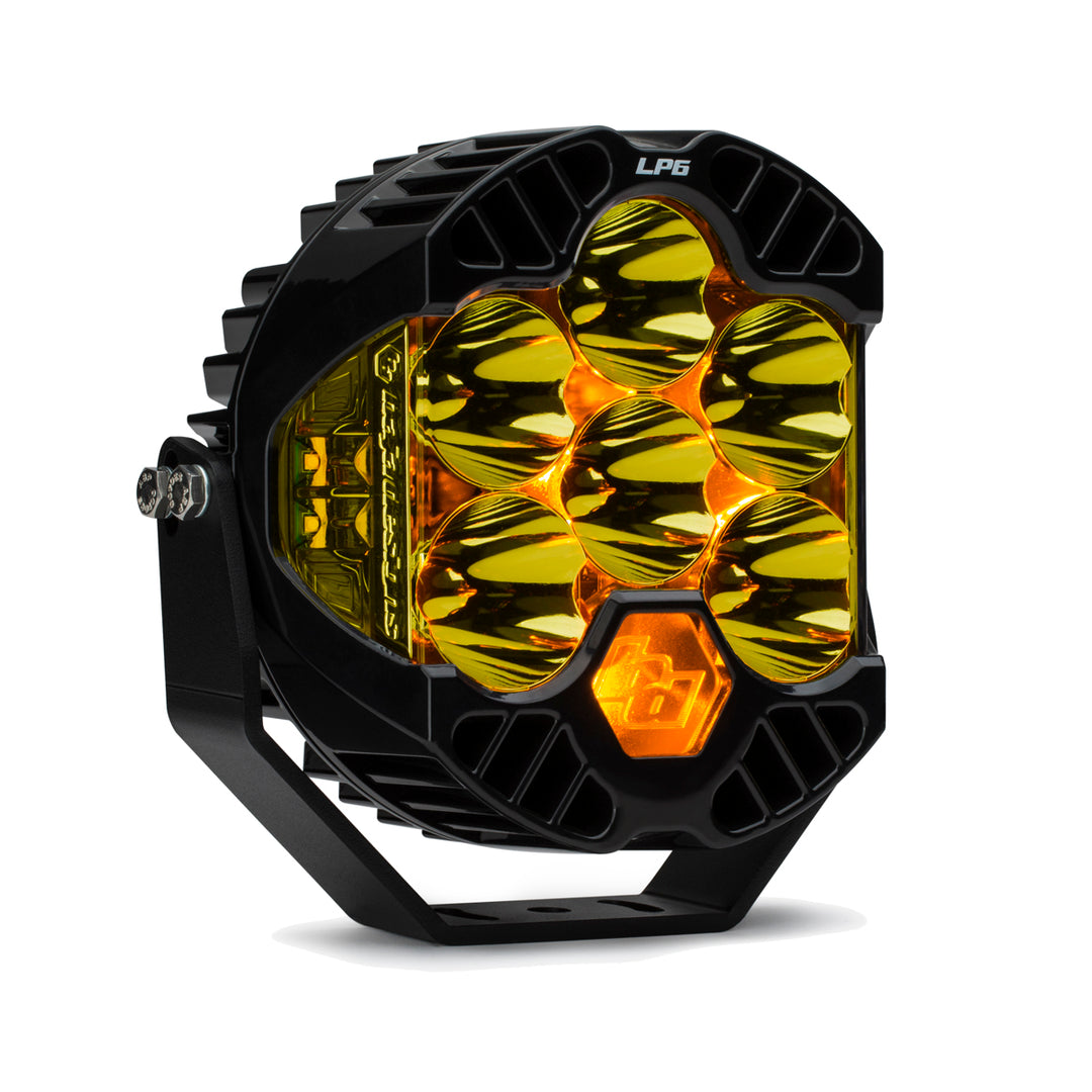 Baja Designs DOT LP6 LED Headlight Kit 2014-2023 Harley Davidson Street Glide (White) Baja DesignsLP6 Pro LED Spot Amber Baja Designs
