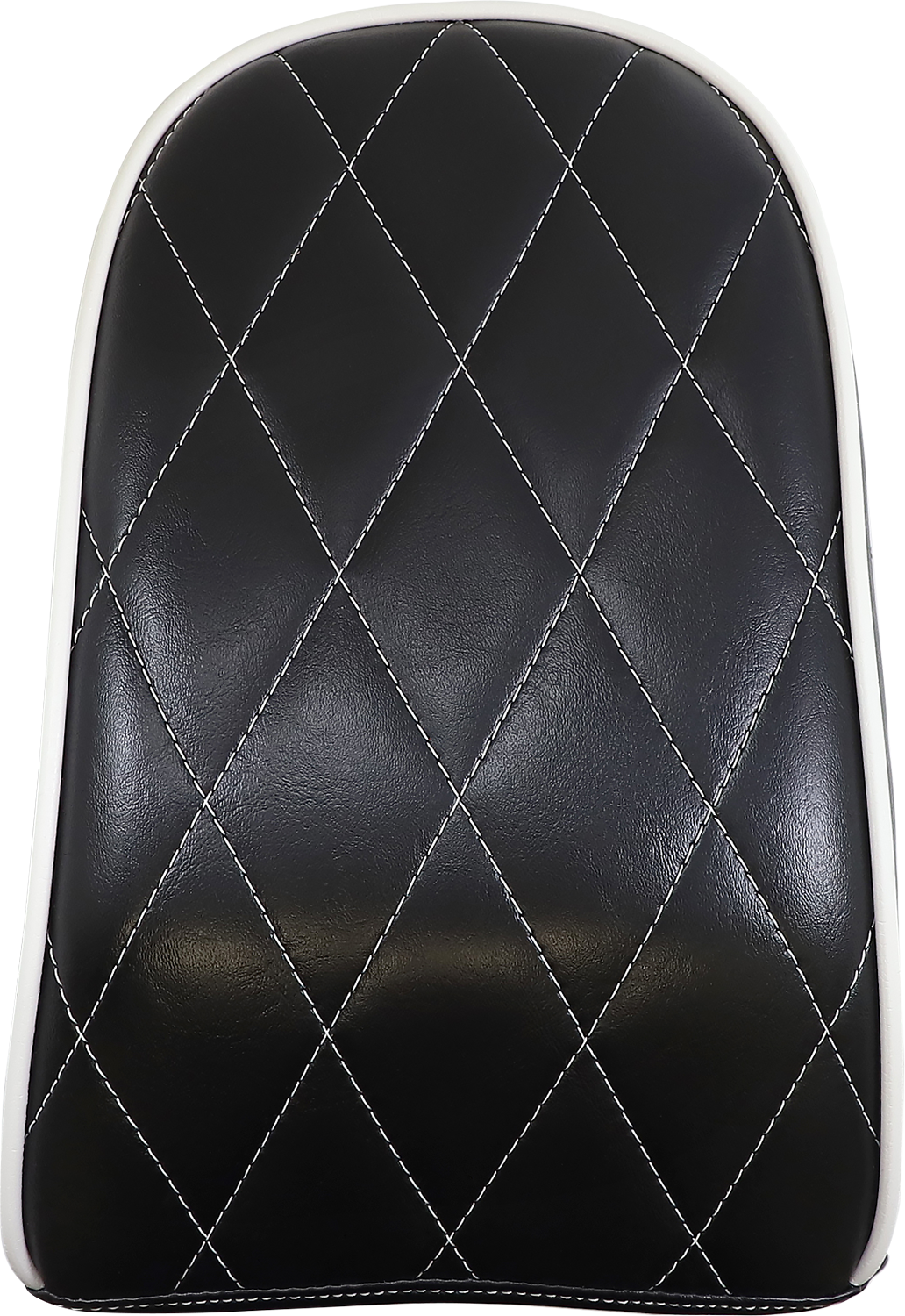 LE PERA Bare Bones Pillion Pad - Diamond - Black w/ White Stitch - FL/FX '18-'25 LYB-007PDMWTP