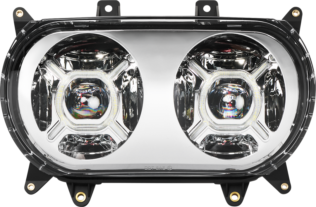 CUSTOM DYNAMICS LED Headlight - Chrome - FLTR CD-RG-H-C