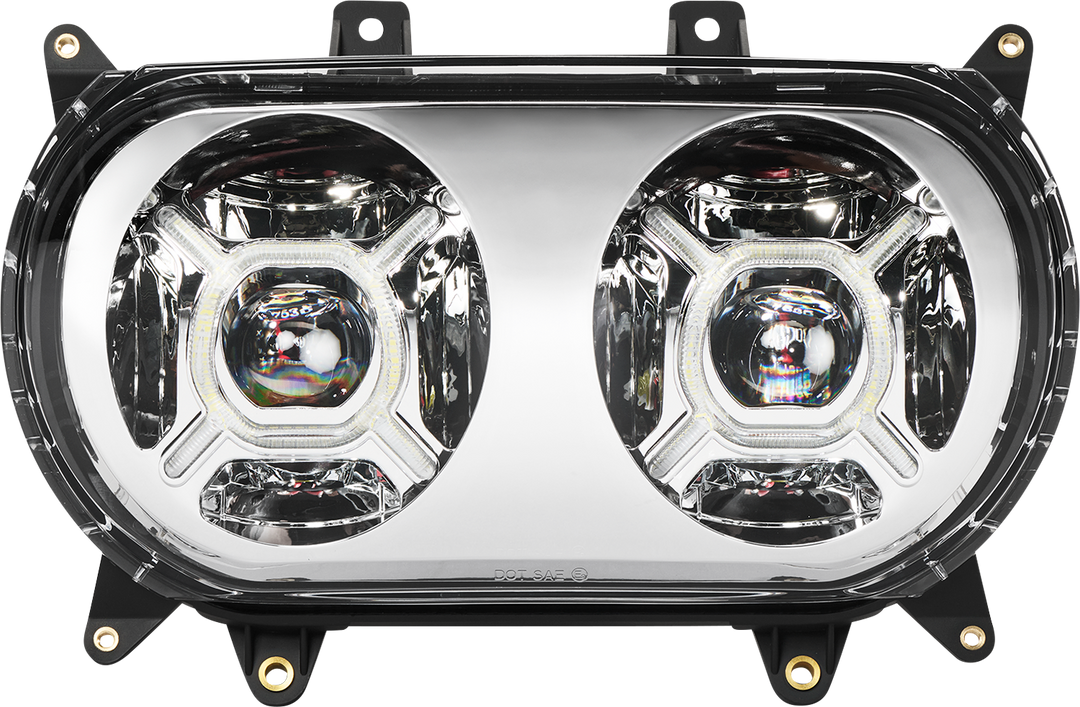 CUSTOM DYNAMICS ProGLOW™ Headlight - Chrome - Road Glide PG-RG-C
