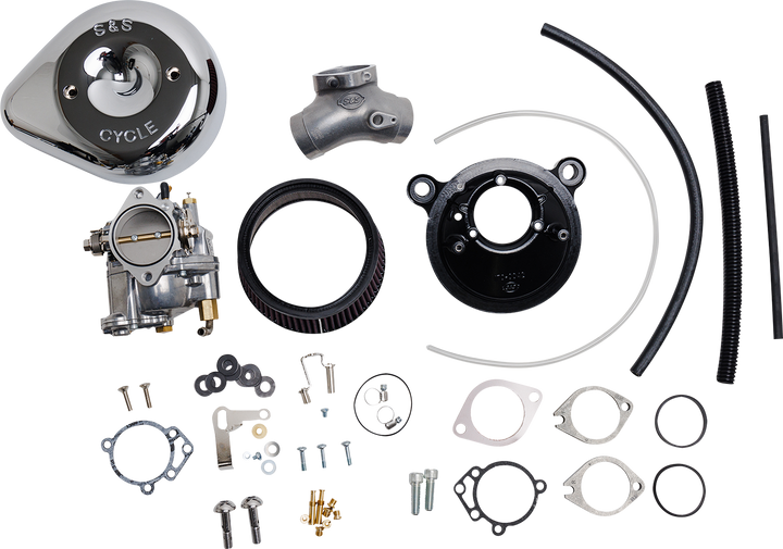 S&S CYCLE Super E Carburetor with Stealth Air Cleaner Kit - Chrome - Twin Cam 110-0149