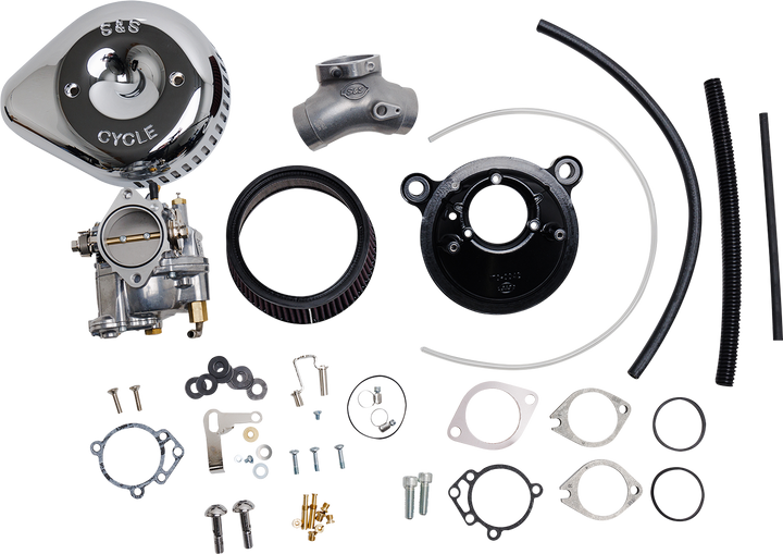 S&S CYCLE Super G Carburetor with Stealth Air Cleaner Kit - Chrome - Twin Cam 110-0150