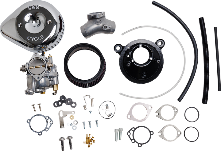 S&S CYCLE Super G Carburetor with Stealth Air Cleaner Kit - Chrome - Twin Cam 110-0152